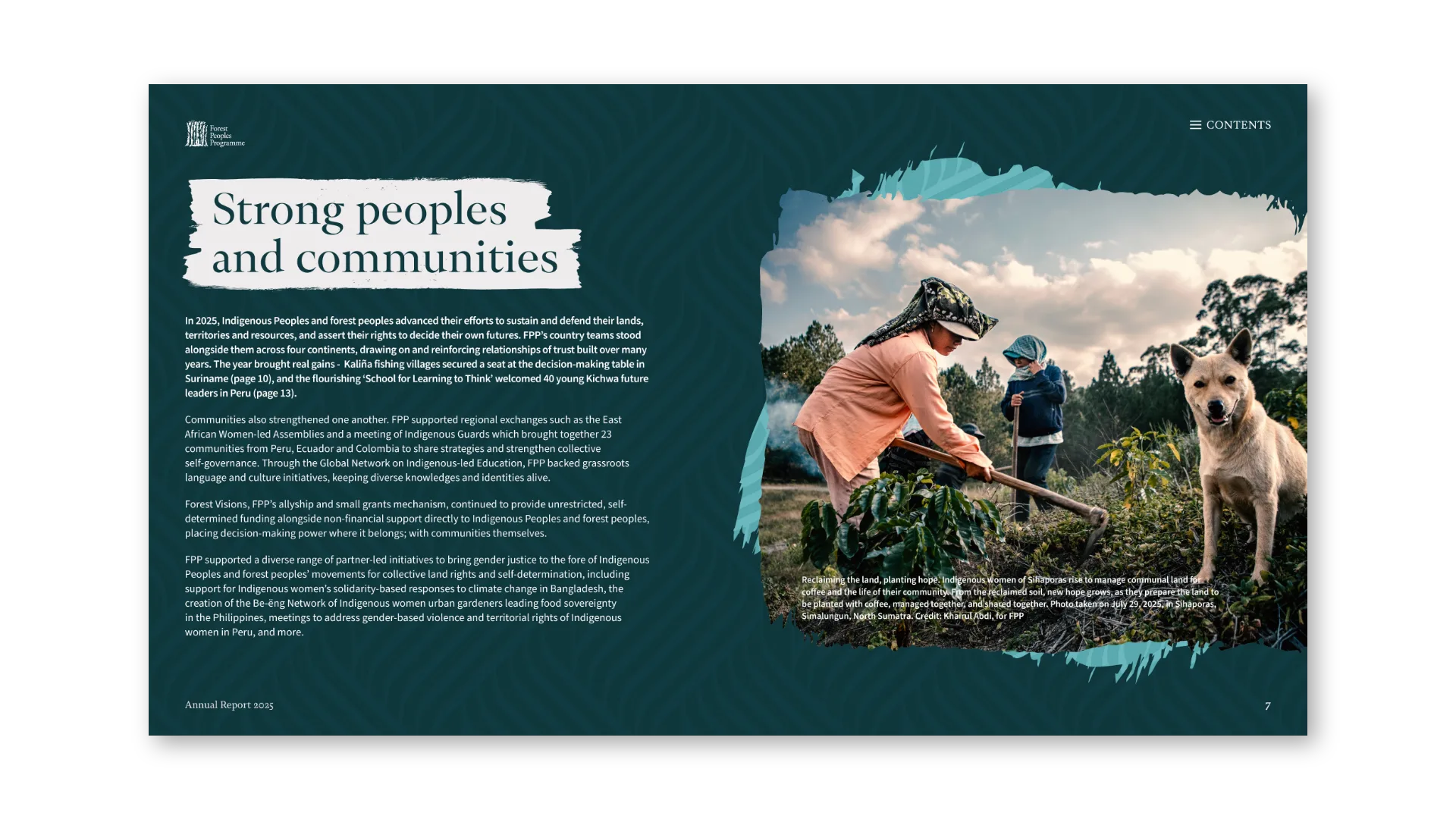 Strong Peoples and Communities: full-bleed photography opener