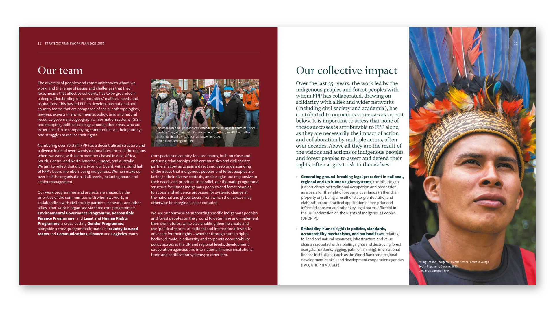 Our team and our collective impact: full-bleed photography