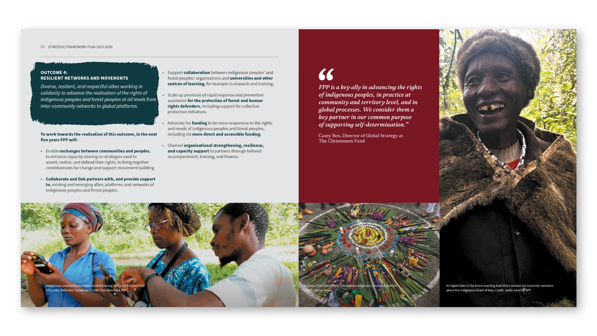 Outcome 4: resilient networks and movements
