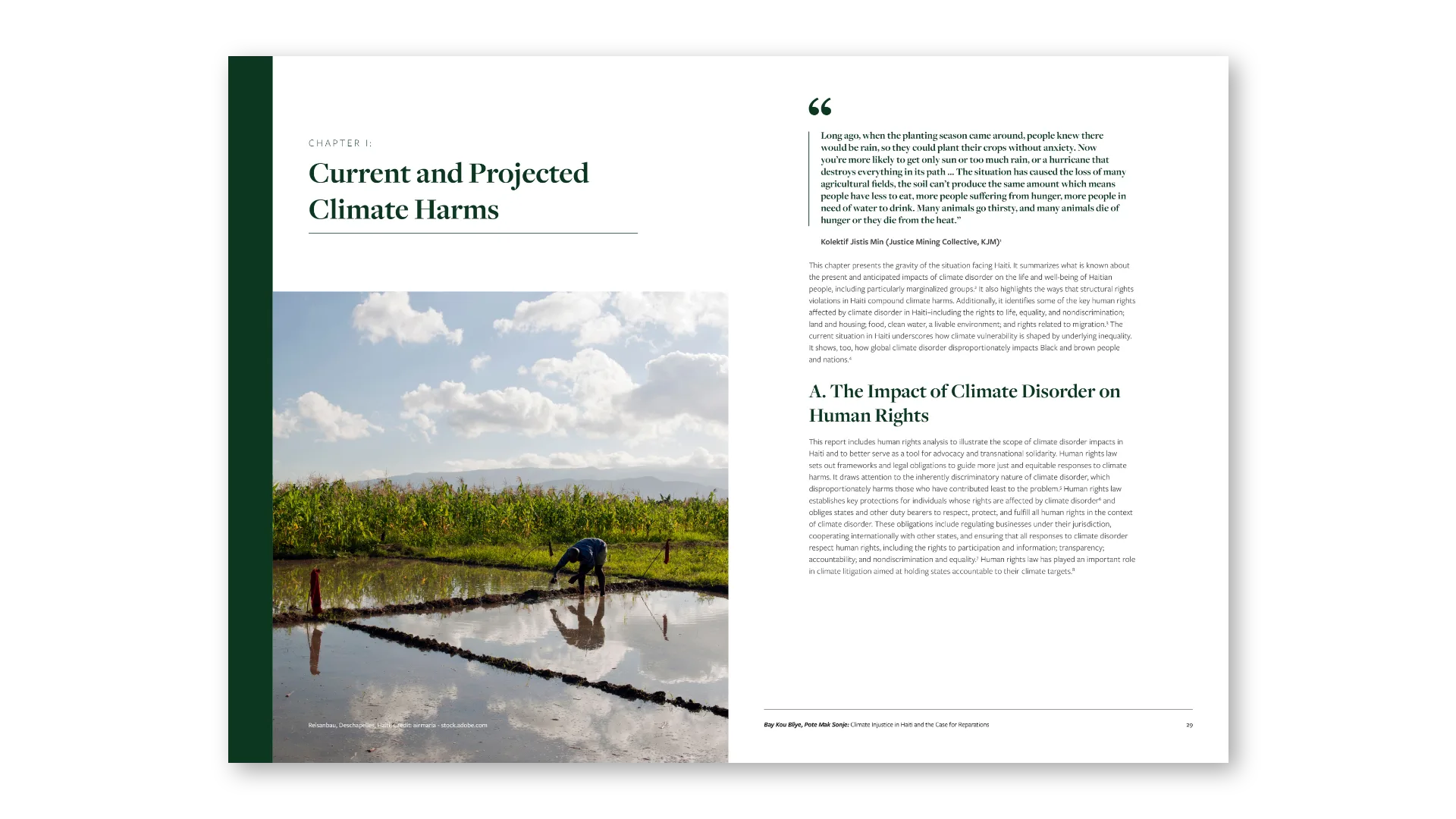 Chapter I opener: Current and Projected Climate Harms